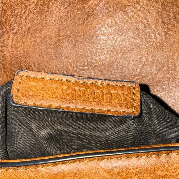 Chic Studded Brown Leather Shoulder Bag - Picture 5 of 10